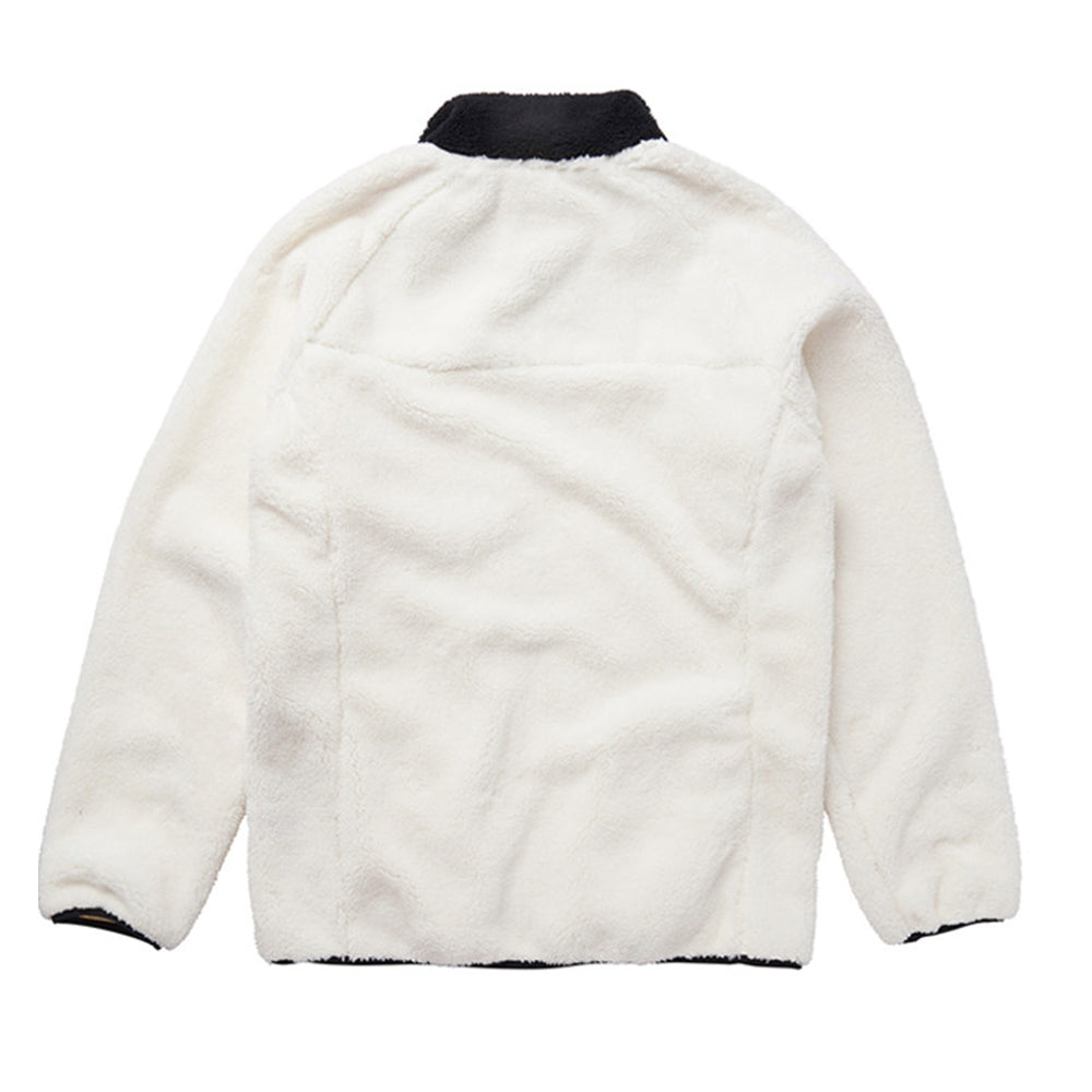 Mystic Dark Tech Series Teddy Zip Up Jacket Off White