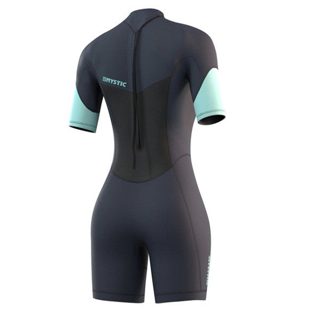 Mystic Brand Shorty 3/2mm Back Zip Womens Wetsuit Night Blue