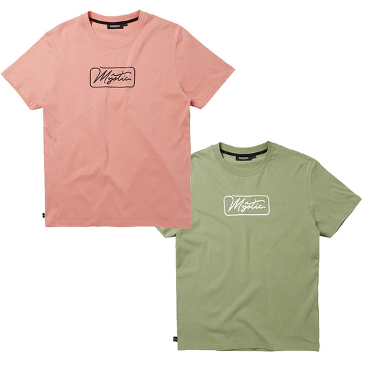 Mystic T-Shirt Bundle - Framed Tee Olive & Coral Medium
