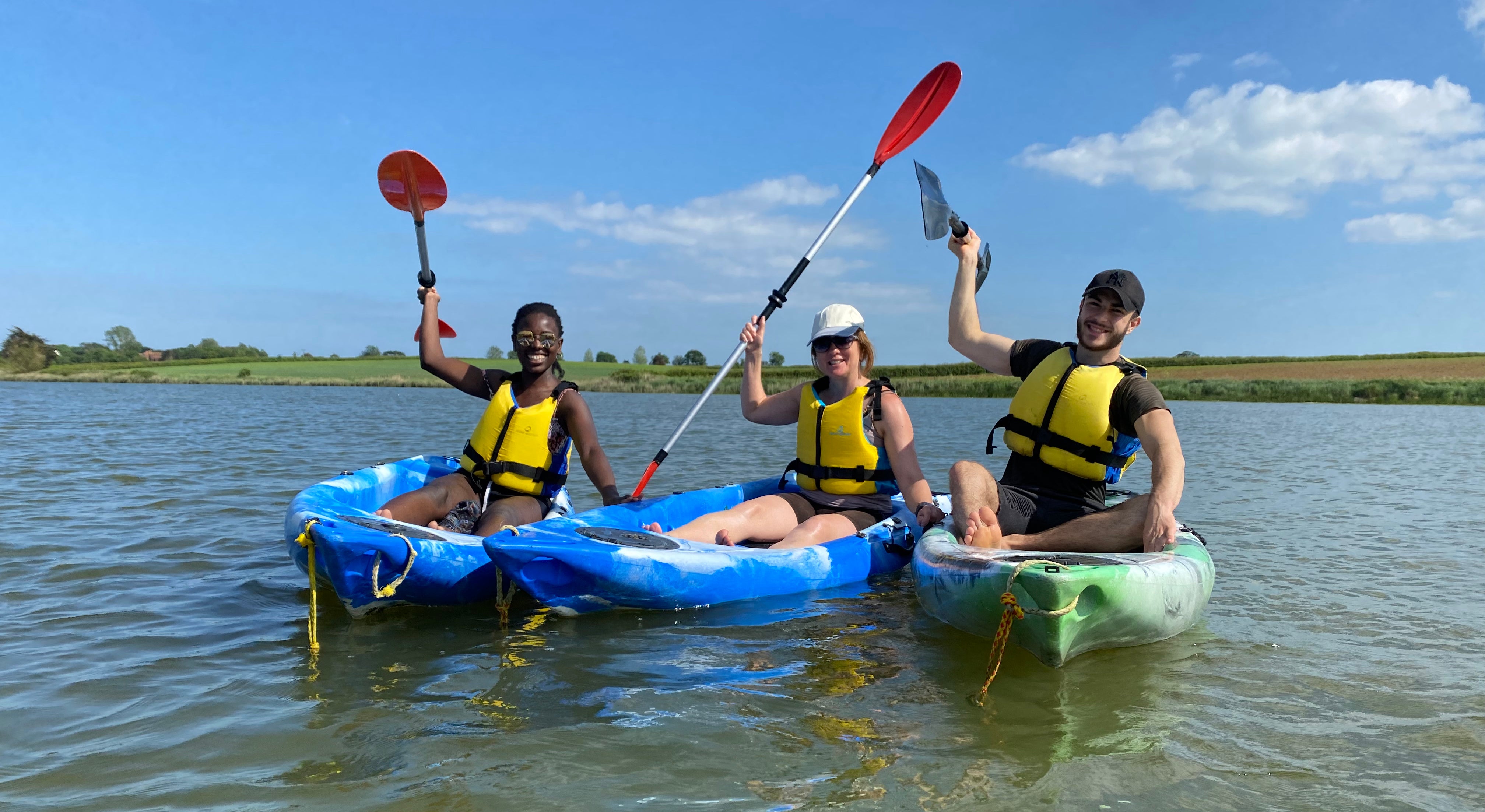 Kayaking in St Osyth, Essex Curve Water Sports