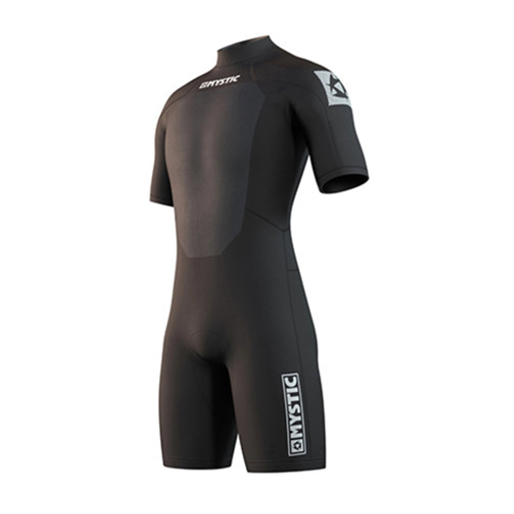 Mystic Brand Shorty 3/2mm Back Zip Wetsuit Black